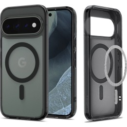 Coque arrière Spigen Ultra Hybrid MagFit transparente/noire pour Google Pixel 11 Pro XL