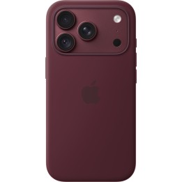 Coque en silicone Apple avec MagSafe pour iPhone 18 Pro - Bordeaux