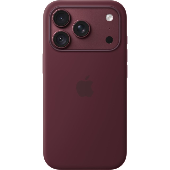 Funda de silicona de Apple con MagSafe para iPhone 18 Pro - Burdeos