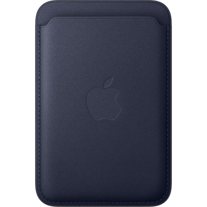Portefeuille fin tressé Apple avec MagSafe pour iPhone - Bleu marine