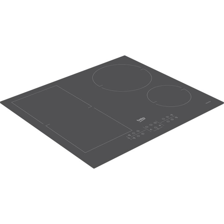 Beko HII64200FMTZG Induktionsplatte mit 4 grauen Zonen