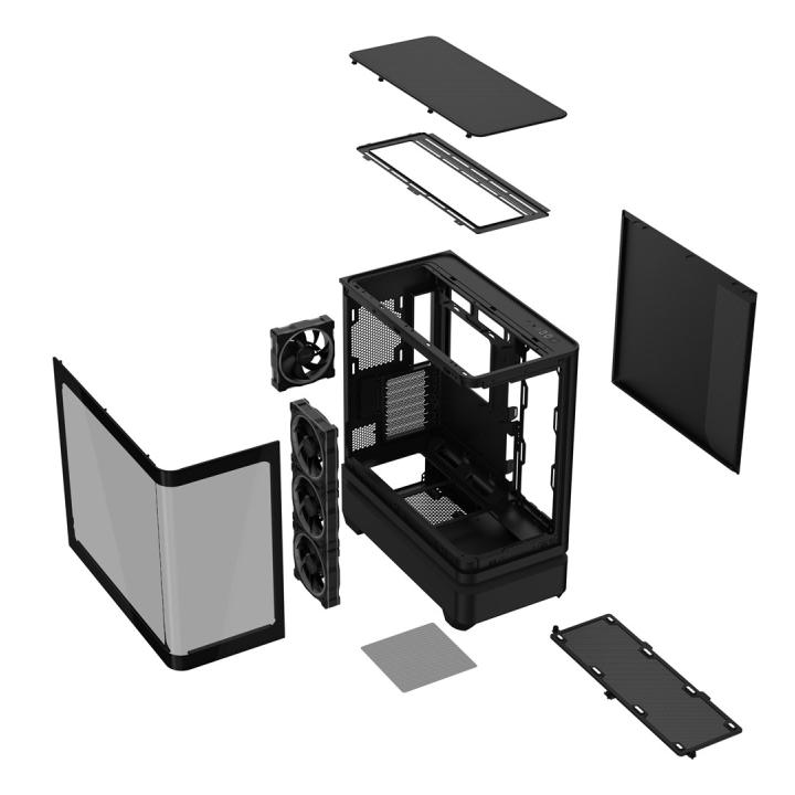 ASUS PRIME AP304 TG ARGB SCHWARZ Schwarz