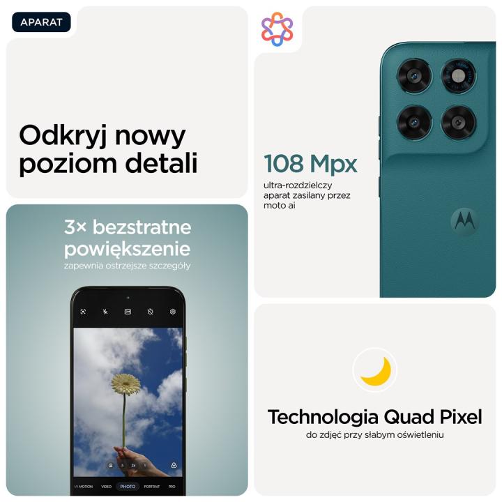Motorola moto g77 17,3 cm (6.8") Ranura híbrida Dual SIM Android 16.0 5G USB Tipo C 8 GB 128 GB 5200 mAh Verde