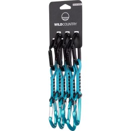 Lot de dégaines Wild Country Wildhybrid 6 x 12 cm - noir-turquoise