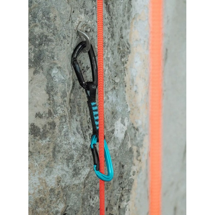 Juego de cintas exprés Wild Country Wildsport 0008656700009523, 6 x 12 cm - negro y turquesa