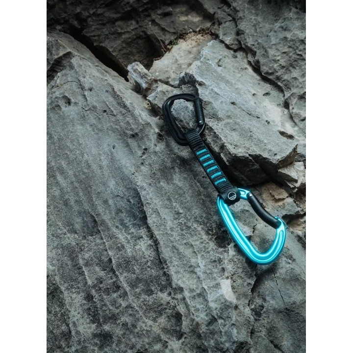 Juego de cintas exprés Wild Country Wildsport 0008656700009523, 6 x 12 cm - negro y turquesa
