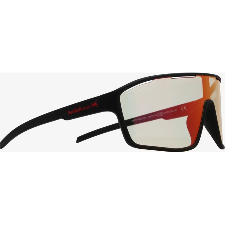 Gafas fotocromáticas Red Bull Daft Pro 761966 - negro mate/espejo rojo fotocromático