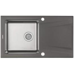 1-bowl granite-steel sink with drainer