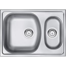 Edelstahlspüle mit 1,5 Becken