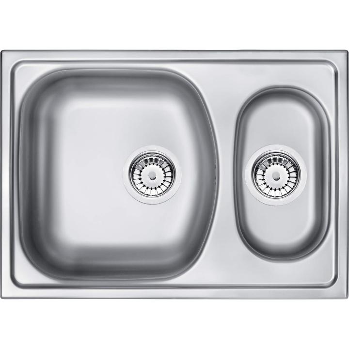 Edelstahlspüle mit 1,5 Becken