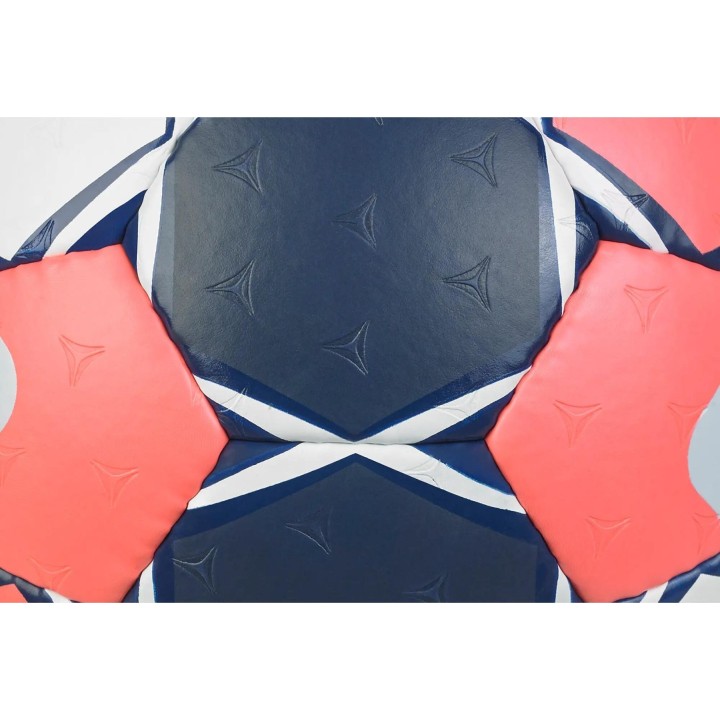 Selecciona la réplica del balón de balonmano Ultimate Euro Man 154148 0 — blanco, azul marino y naranja — talla 0