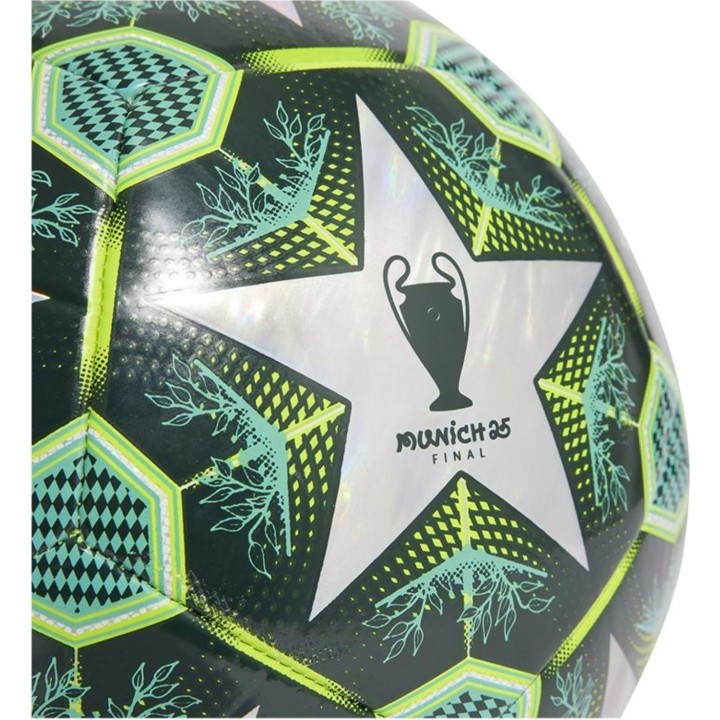 Balón de fútbol Adidas UCL Training 147610 5 para la fase eliminatoria, de lámina — verde/plata, JH1280, talla 5