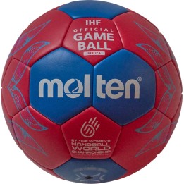 Balón de balonmano Molten H0A1800-W5Z 154488 0 - rojo y azul, talla 0