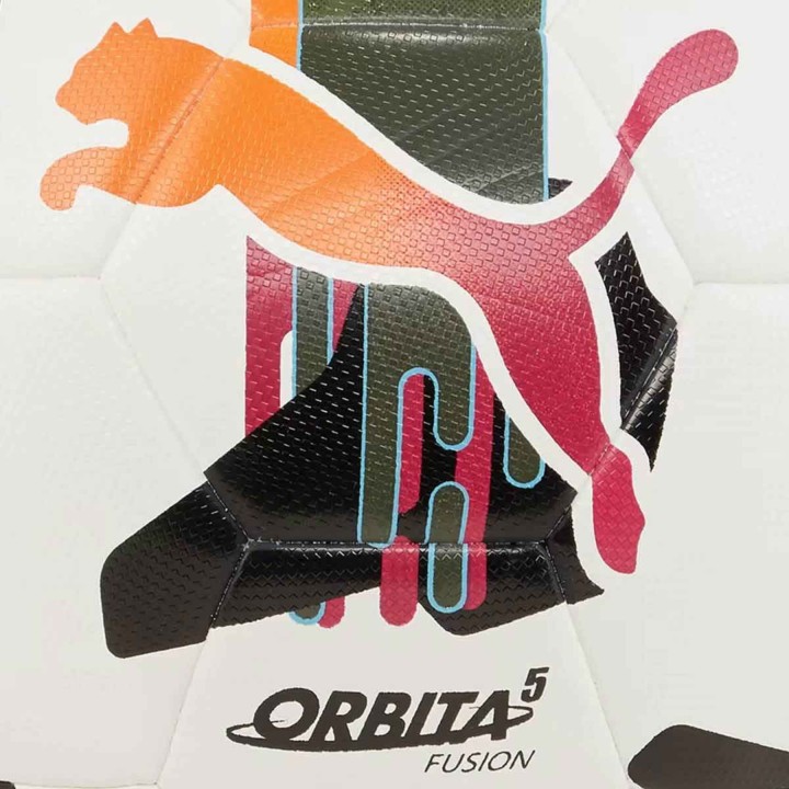 Puma Orbita 5 Fusion 147774 5 fútbol - blanco-naranja-negro 84331 01 talla 5