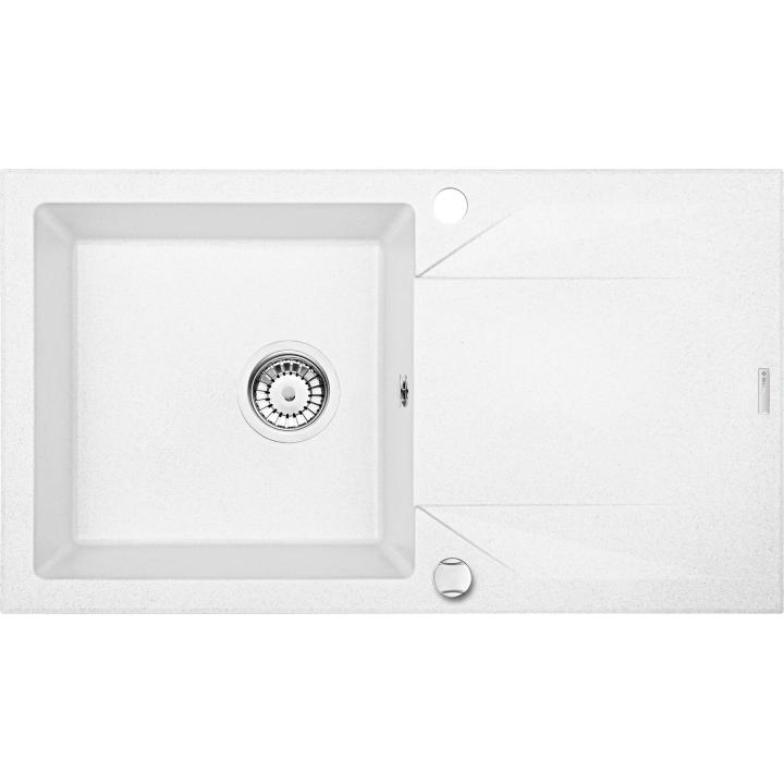 Évier en granit à 1 cuve avec égouttoir