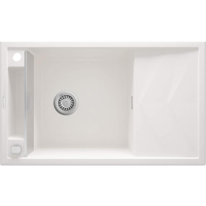Lavello magnetico in granito a una vasca con scolapiatti
