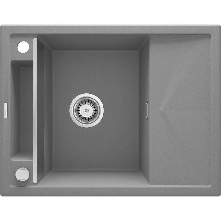 Lavello magnetico in granito a una vasca con scolapiatti