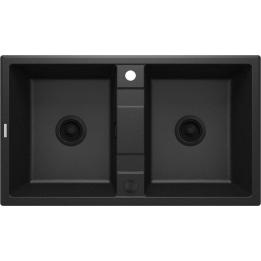 2-bowl granite sink