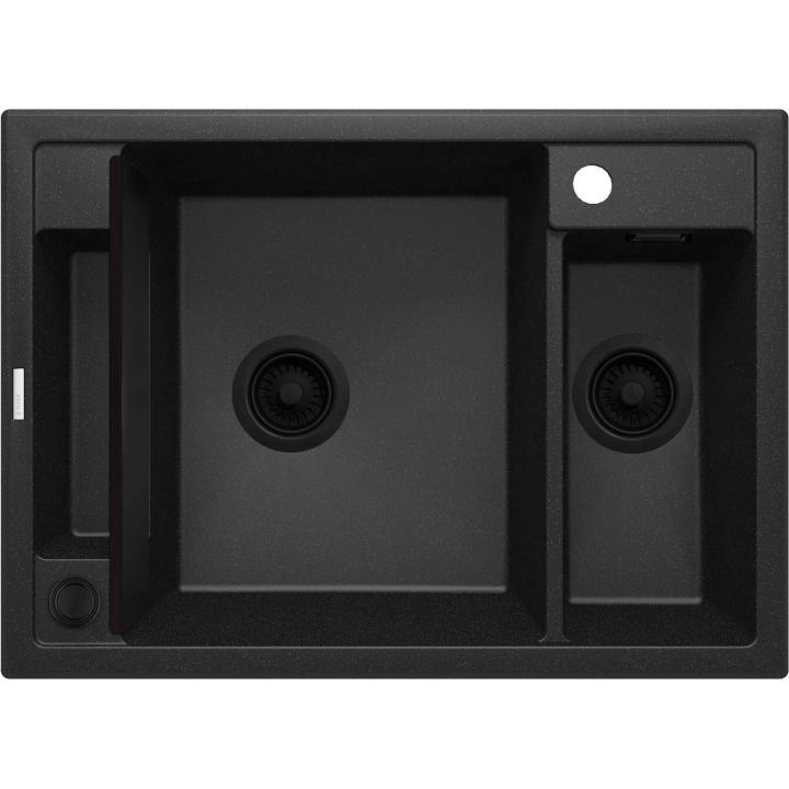 Fregadero de granito magnético de 1,5 cubetas