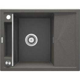 Fregadero de granito magnético de 1 cubeta con escurridor.
