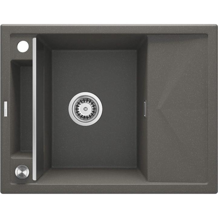 Lavello magnetico in granito a una vasca con scolapiatti