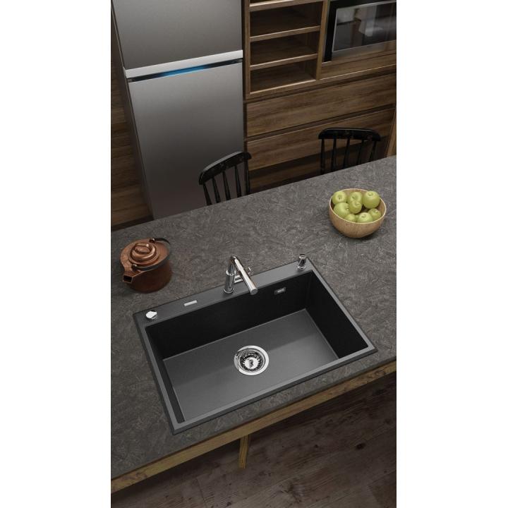 Fregadero DEANTE Eridan (ZQE_N103) granito, 1 cámara 70x52 cm