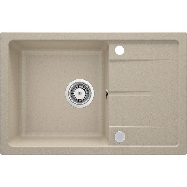 Lavello in granito a una vasca con scolapiatti