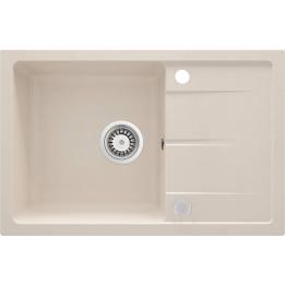 Granitspülbecken mit einem Becken und Abtropffläche