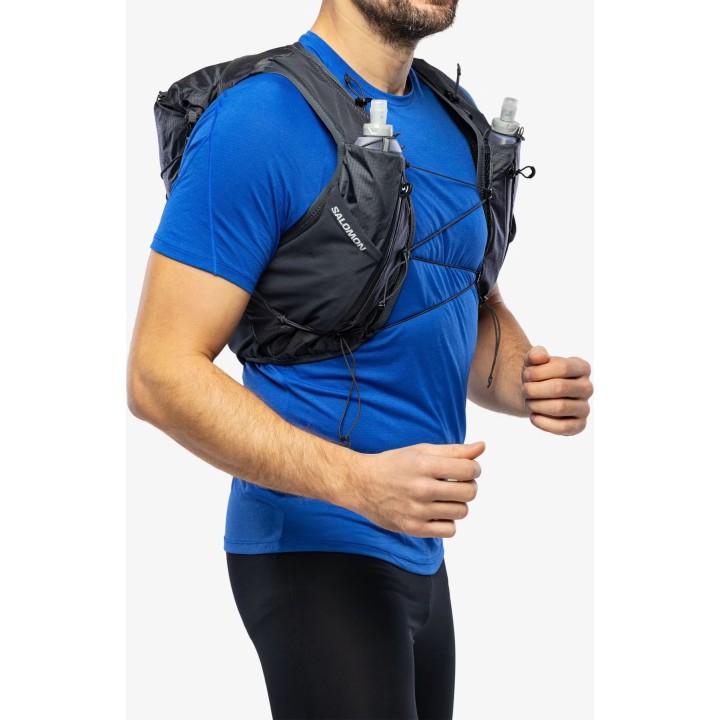 Chaleco de running Salomon Adv Skin X Season 15 266187 - ébano/aleación, talla S