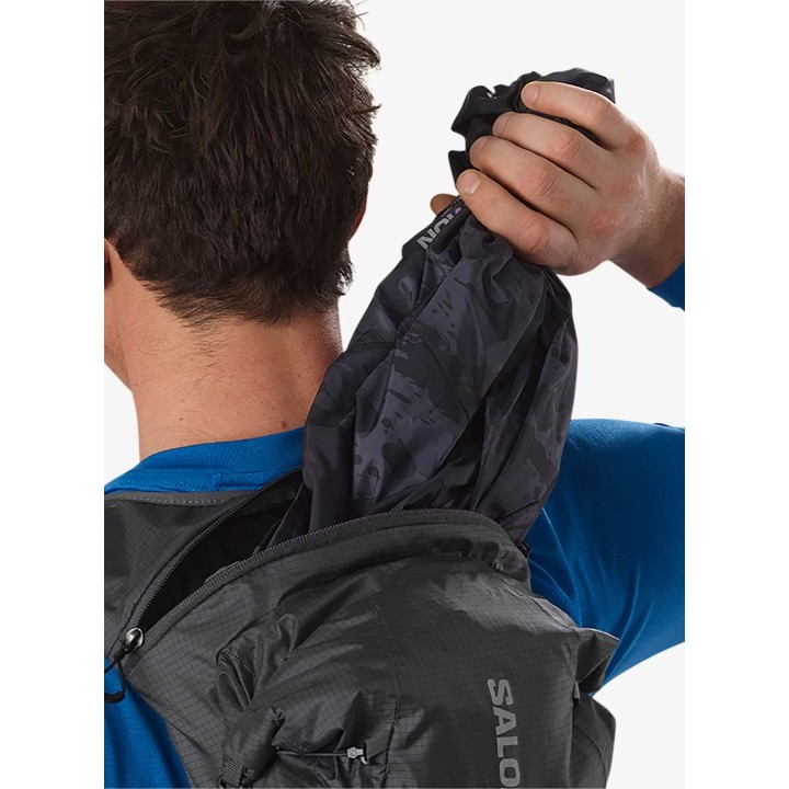 Chaleco de running Salomon Adv Skin X Season 15 266187 - ébano/aleación, talla S