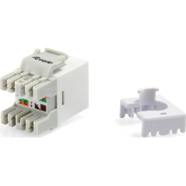 Conector Keystone LSA sin apantallar Cat.6, tipo delgado, blanco, 8 (uds./paquete)