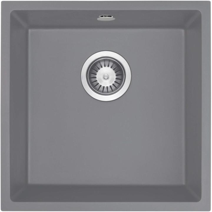 Suspended 1-bowl granite sink