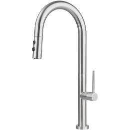 Torneira de cozinha com bico extensível - 2 tipos de jato