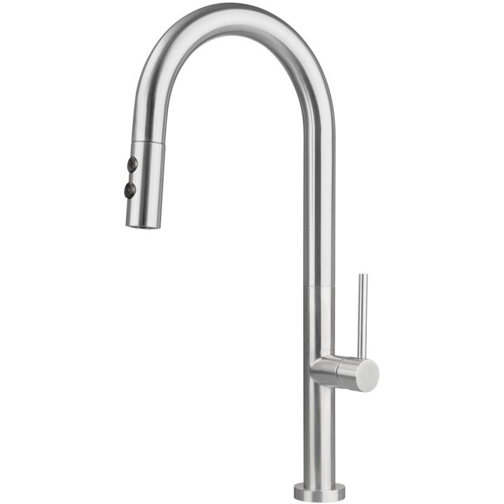 Küchenarmatur mit Ausziehbrause – 2 Strahlarten