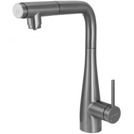 Küchenarmatur mit Wasserfilteranschluss und Ausziehbrause