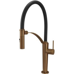 Torneira de cozinha com bico flexível - 2 tipos de jato