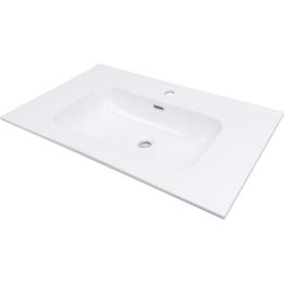 Lavabo cerámico empotrado - 80 cm