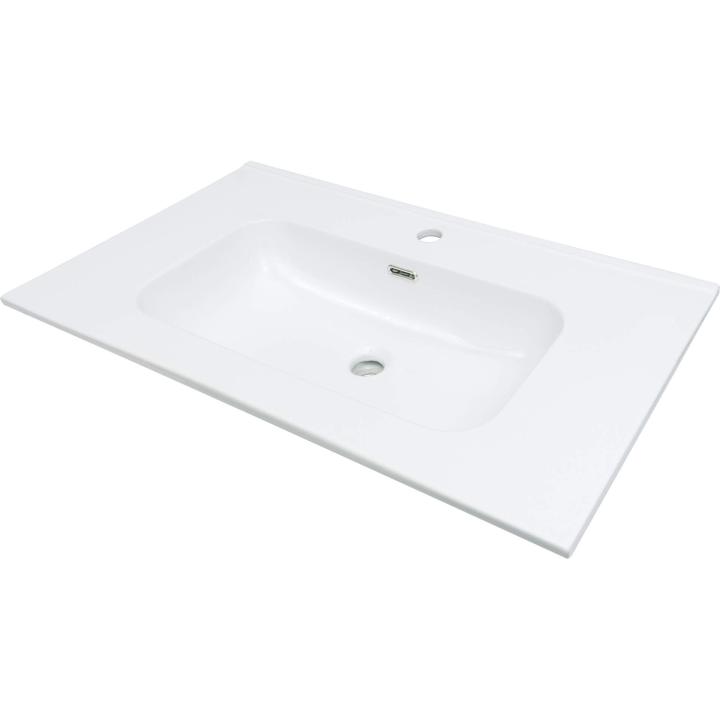 Vasque encastrée en céramique - 80 cm