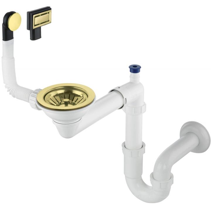 Siphon pour évier en granit à une cuve - Gain de place