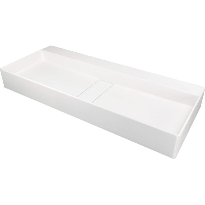 Lavabo con encimera de granito y rejilla