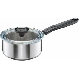Casserole 1,5 L en acier inoxydable avec couvercle Fonctionnelle