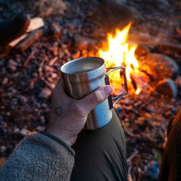 Primus Koppen 639391 Tasse de randonnée « Camp Mug » en acier inoxydable, capacité 0,3 l