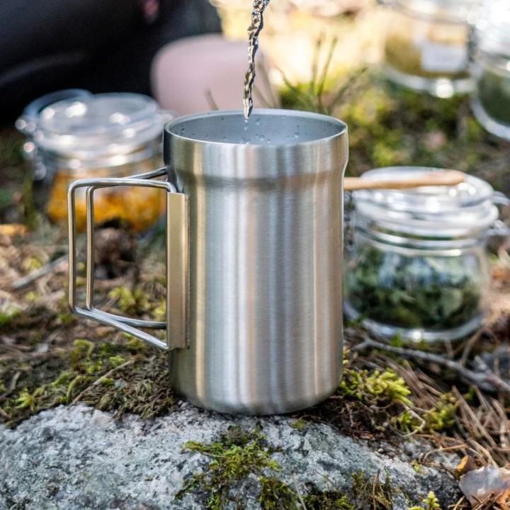 Primus Koppen 639391 Caneca de Trekking para Acampamento, Capacidade de 0,3 L, em aço inoxidável