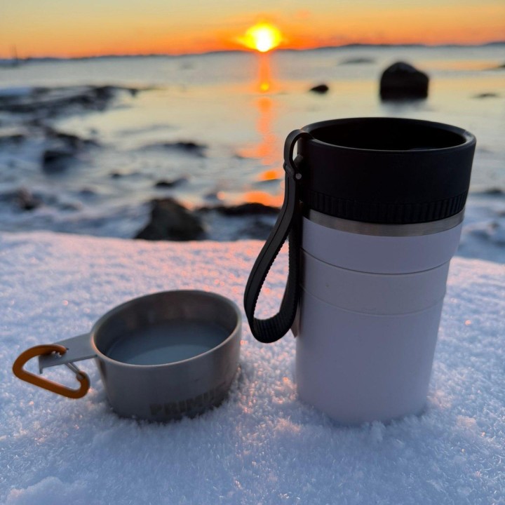 Tazza da viaggio termica Primus Mika Wide 714431, capacità 0,35 L, colore Alpine Frost