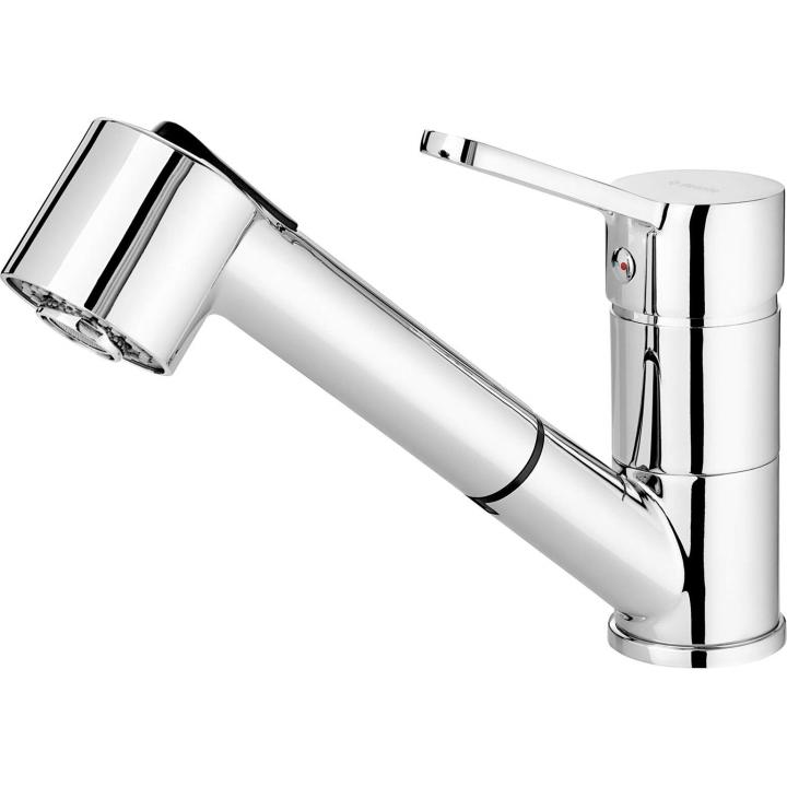 Grifo de cocina con caño extraíble - 2 tipos de chorro