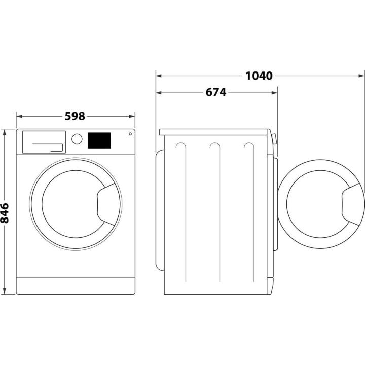 Whirlpool WP C10X WBS EE sèche-linge indépendant Charge frontale 10 kg Blanc