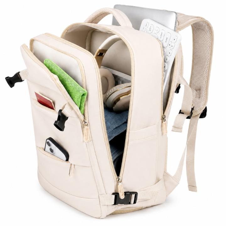 Schwarzwald KM06 Beige, Handgepäck-Rucksack für Reisen, 45 x 20 x 30 cm