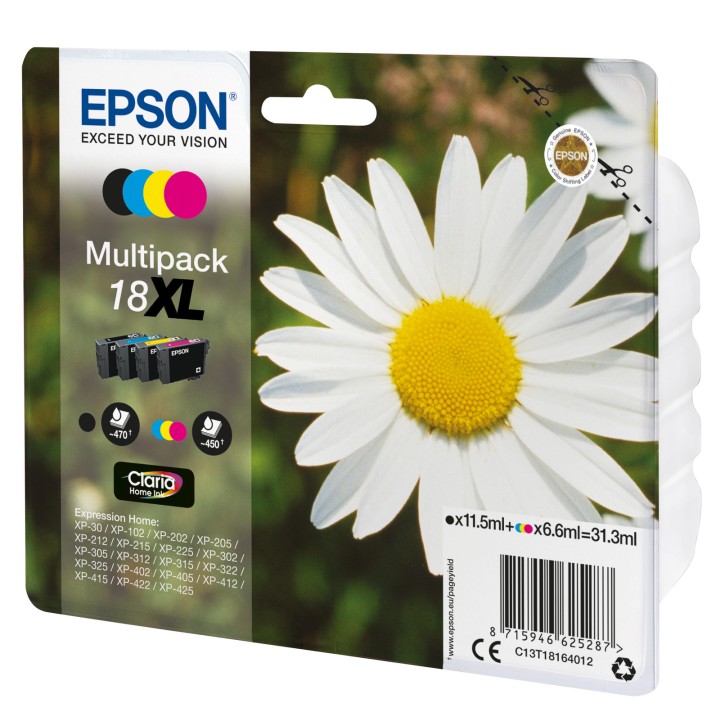 Multipack 4 couleurs 18xl claria bl