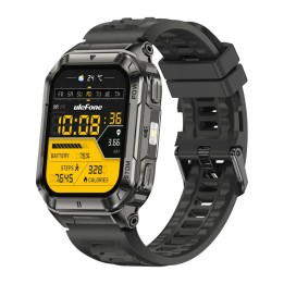 Ulefone Armor Watch Ultra Preto FC 24/7 SpO2 Bateria 8 Dias