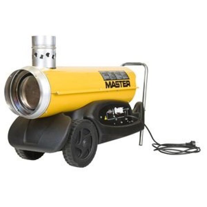 Calentador de gasóleo Master BV 77E con salida de gases de combustión, 21 kW.